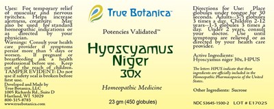 Hyoscyamus Niger 30x (Hyoscyamus Niger 30x 25 Gm V1 11 2013)